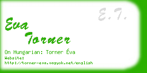 eva torner business card